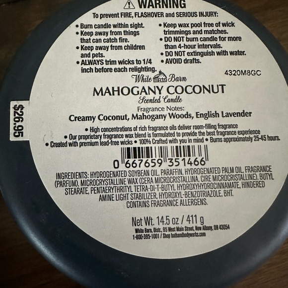 NEW BBW X2 MAHOGANY COCONUT CANDLE BUNDLE - Picture 5 of 5